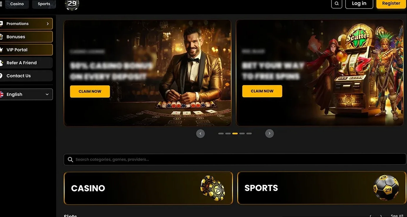 29Black Casino med casino bonus og sportsbook